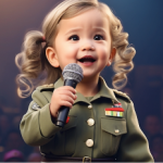 Upon hearing the remarkable voice of the young girl, the jurors were moved to kneel down in front of her.