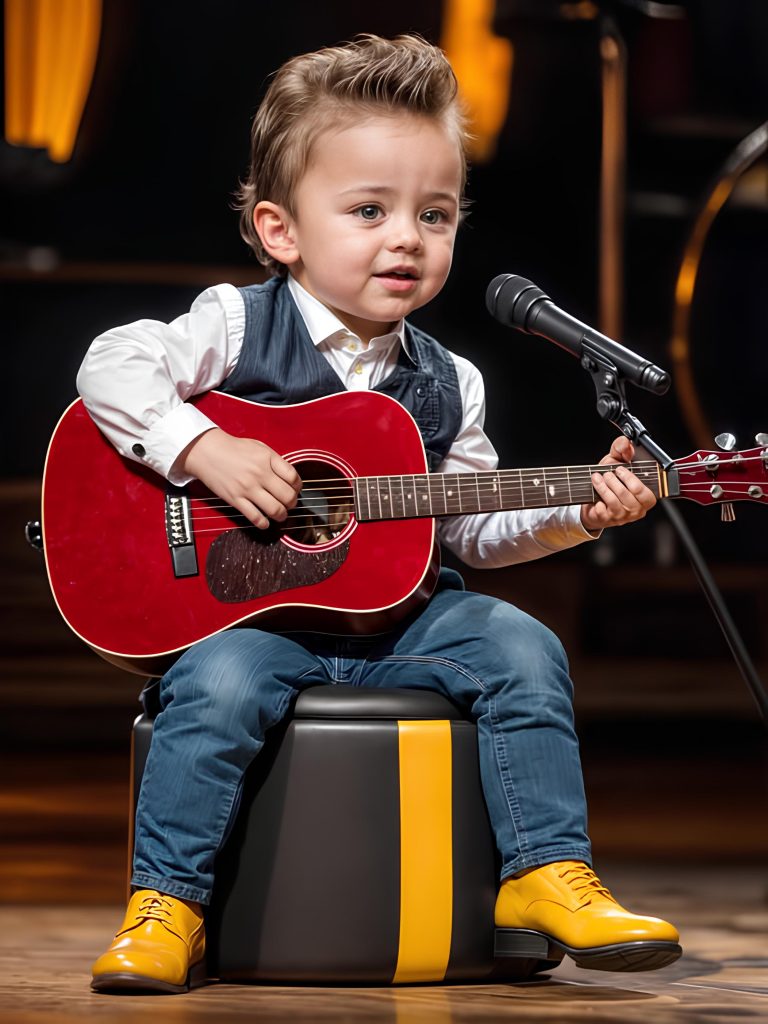 A 1st grader takes the stage and leaves the audience in awe with an unexpectedly mature rendition of a Johnny Cash classic