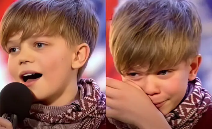 12-Year-Old Trembling Boy Leaves Audience Speechless with Powerful Performance