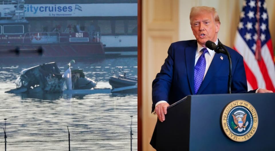 Trump under fire after ordering Federal hiring freeze just days before fatal American Airlines collision